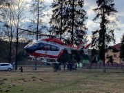 В Украине впервые транспортировали пациентку вертолетом