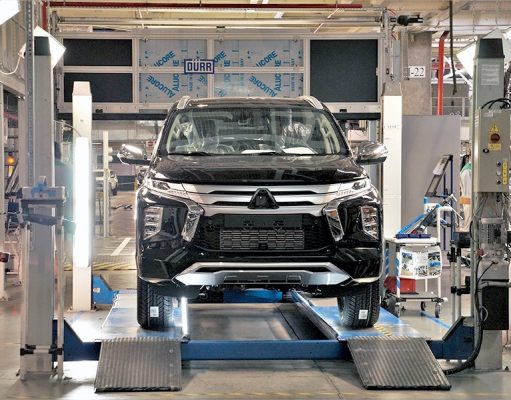 На конвейер завода в Калуге встал обновленный Mitsubishi Pajero Sport