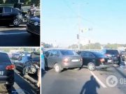 В Киеве на проспекте Курбаса произошло массовая авария: пробки в столице. Карта