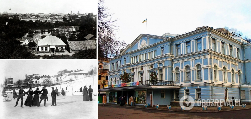 В 1890-х годах на месте театра Франко в Киеве существовал пруд. Архивные фото