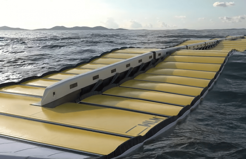 Sea Wave Energy представляет новую версию своей плавучей волновой электростанции