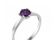 Кольца с аметистом: изящество и изысканность