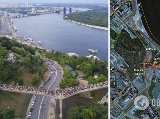 Российский бизнес собирается застроить склон Днепра в Киеве: горсовет против
