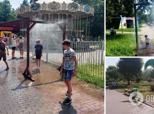 В Киеве в парках и скверах будут работать рамки-распылители: где можно освежиться