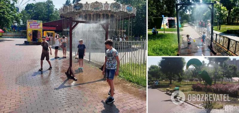 В Киеве в парках и скверах будут работать рамки-распылители: где можно освежиться