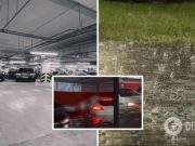 В Киеве ливни затопили паркинг ЖК Victory V: нанесен ущерб на полмиллиона долларов. Фото і відео