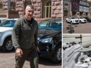 Автомобили и дроны: Кличко передал бойцам на передовую очередную партию помощи от Киева. Фото