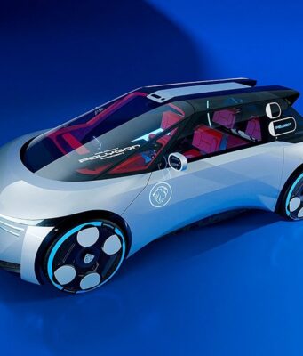 Представлен концепт Peugeot Polygon с квадратным рулем и цифровым лобовым стеклом