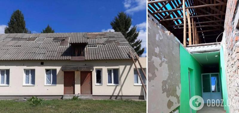В Киевской области подрядчик ''заработал'' почти 200 тыс. грн на ремонте поврежденной оккупантами гимназии. Фото